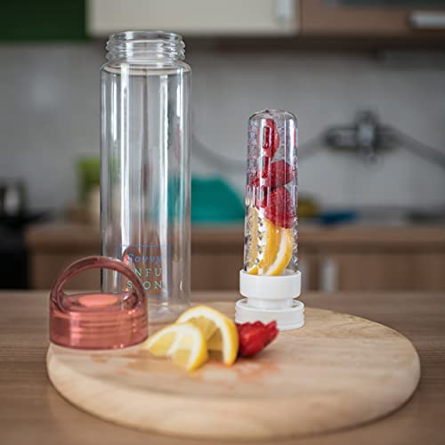 Infusion Fruit Infuser Water Bottle - Bpa Free Insulated Water Bottle, Reusable Water Bottle With Fruit Infuser, Easy-To-Clean Gym Accessories For Women, Sports Water Bottle, Savvy Outdoors #TOP6
