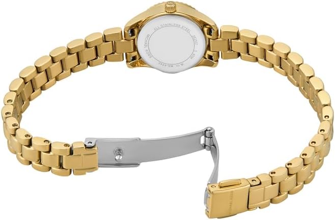 Michael Kors Women's Lexington Three-Hand Gold-Tone Stainless Steel Watch Gift Set (Model: MK4944SET)