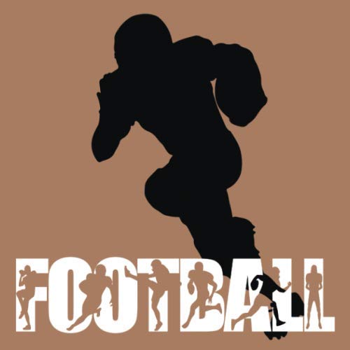 Football Pools Template Book: American Football 10 by 10 Squares Board Peanut Blank Notebook (Football Party Book)