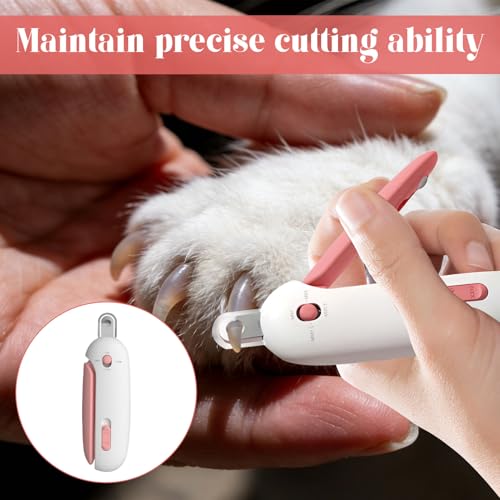 Nretluo Cat Claw Clippers, 1 Pcs Pink Cat Nail Clippers, Multifunctional Cats Nail Clipper with Safety Guard, Prevents Over-Trimming, Suitable for Kittens, Puppies and Small Pets (Pink) - Image 6