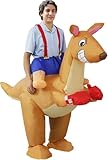Inflatable kangaroo Costume Adult Funny Costumes for Women Men, Blow Up Costumes for Parties, Gatherings, Festivals, and Masquerade Balls Cosplay factions Halloween Funny Party Performance Costume