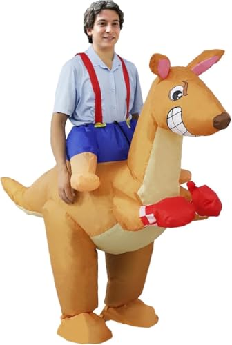 Inflatable kangaroo Costume Adult Funny Costumes for Women Men, Blow