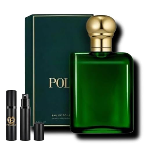 Polo Green Cologne for Men Eau de Toilette Spray 4.2 oz Bundle with Mini Refillable Atomizer Perfume bottle