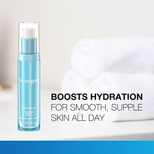 Neutrogena Hydro Boost Hydrating Hyaluronic Acid Serum, Oil-Free And Non-Comedogenic Face Serum Formula For Glowing Complexion, Oil-Free & Non-Comedogenic, 1 Fl. Oz #TOP1