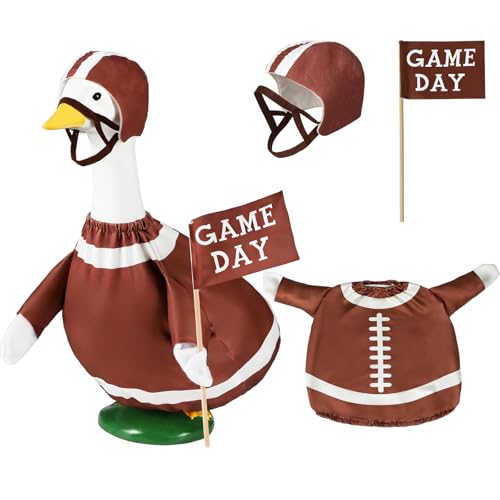 3 Pcs Football Goose Outfits Lawn Porch Football Game Day