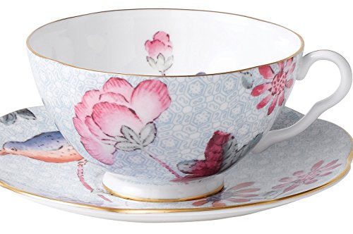 Wedgwood Cuckoo Teacup & Saucer Set, 1 Count (Pack Of 1), Blue #TOP1
