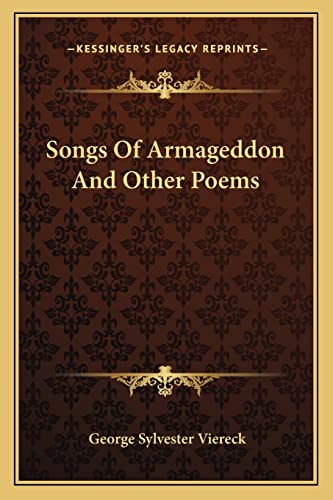 Songs Of Armageddon And Other Poems