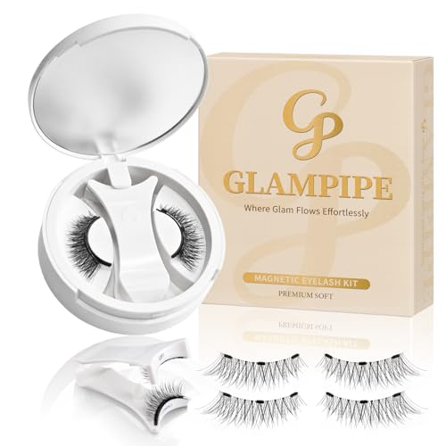 Magnetic Eyelashes Without Eyeliner – Lightweight, Natural & Reusable False Eyelashes, Soft Wispy