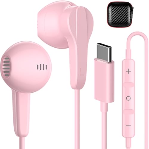 USB C �w�b�h�t�H�� USB Type C �C���z�� �L���C���z�� ���C�C���C���[�w�b�h�Z�b�g �}�C�N�t�� �{�����[���R���g���[�� HiFi �X�e���I�x�[�X iPhone 15 15 Plus�AGoogle Pixel�ASamsung Galaxy�AO