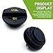 Titgoes 1 PC Engine Oil Cap, Seal & Waterproof Fuel Tank Protector, OE #06K103485A Automotive Engine Oil System Replacement, Compatible with Volkswagen Audi (Black)