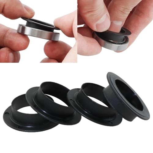 image for heyous 4PCS Black Engineering Plastic Bicycle Bottom Bracket Cover Dus
