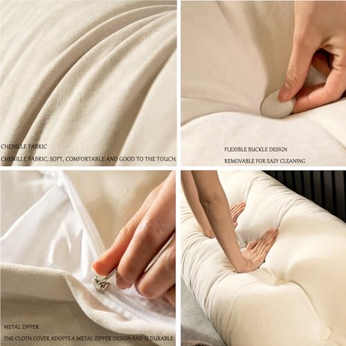 Almohada de cuña triangular para cabecera y apoyo lumbar en la cama 4