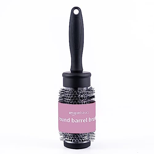 Image of Amazon Basics Round Hair Brush For Faster Blow Drying, Straightening and Volume, For All Hair Types