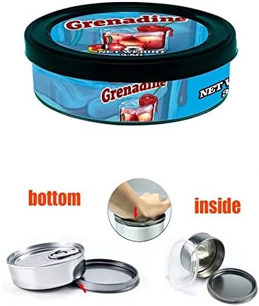 Malisseladi Self-Seal Cali Tin Can with Ring Lid and Labels, Side Stickers, Pressitin Stickers, Tin Tuna Can - No Tools Needed - 100ml/3.5g