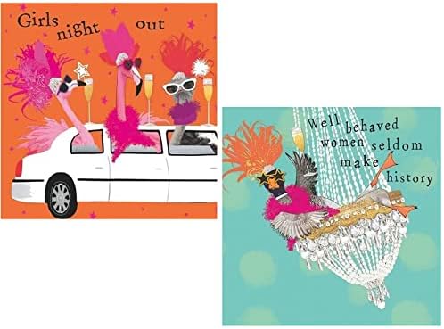 Funny Cocktail Napkins for Women Fun Ladies Night Variety Pack - Bundle Includes 40 Total Paper Napkins in 2 Designs