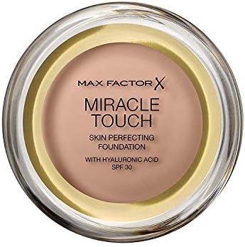 Max Factor Miracle Touch Foundation, New and Improved Formula, SPF 30 and Hyaluronic Acid, 55 Blushing Beige