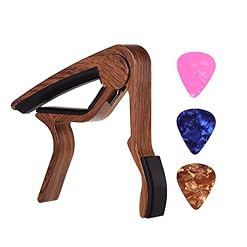 SHUIYUE Capo de Guitare en Bois de Couleur en Alliage d’aluminium pour Guitare électrique Folk à 6 Cordes avec 3 Choix… - Les Beatles, Paul McCartney, John Lennon, RIngo Starr, George Harrison