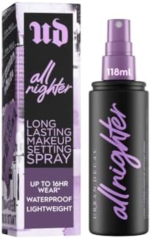 Urban Decay All Nighter Makeup Setting Spray, Long-Lasting Fixing Spray for Face, 118ml