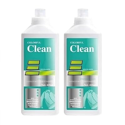 Colorful Clean Oxygen Bleach Liquid – Color-Safe Laundry Brightener & Stain Remover | Gentle on Clothes & Fabrics | 425m