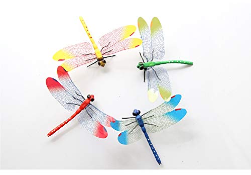 Chunney® 8.5Cm And 14.5Cm Mixed Colorful Magnet Dragonfly Room Decorations (4Pcs Big+10Pcs Small) #TOP1