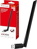 MERCUSYS MA14H - Adaptador USB Wi-Fi 6 AX300, Compatible Windows y Linux