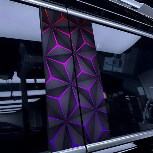 WENINETIES Lámina de Protección para Pilar B de Coche para Mercedes GL X164 Bj. 2006-2012, Film para Pilar B Antiarañazos para Puertas Tuning Coche