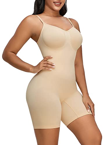 Yianna Bodysuit For Women Seamless Shapewear Tummy Control Sculpting Body Shaper Butt Lifter,Ya5218-Beige-2Xl/3Xl #TOP1