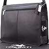 VISCONTI - Sacoche Ordinateur Homme Cuir - Sac Besace Moyen - A4 Sac Bandoulière de Travail - Bandoulière Réglable - 18548 HARVARD - Noir #3