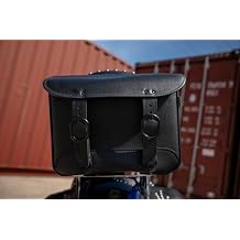 Dowco Willie & Max 59592-00 Black Jack Series Synthetic Leather Motorcycle Tour Trunk, Black, Universal Fit, 20 Liter Capacity