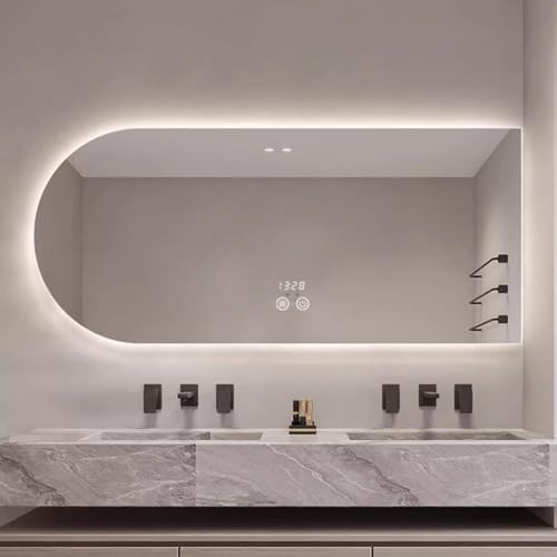 3�F LED �o�b�N���C�g ���C�N�A�b�v�~���[ 36 121.9 cm �A�[�`�^�t���[�����X �E�H�[���~���[ 129.5 cm �^�b�`�X�C�b�` �����\ �܂�~�� �����̑��� (�E�J�b�g 60x90cm)