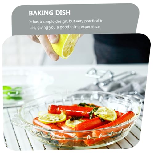Plat de cuisson verre pour micro-ondes et four transparent - 3