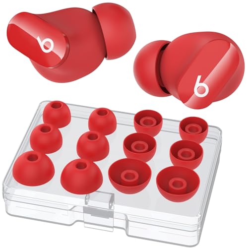 AhaStyle イヤーチップ for Beats Powerbeats Pro 2/Studio Buds/Solo Buds/Fit Pro/Studio Buds +充電ケース対応】6ペア S/M/L イヤホン シリコン イヤーカバー 交換用チップ