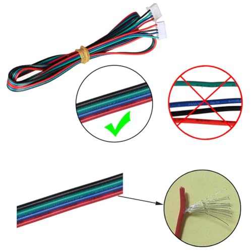 BlissfulAbode Lot de 4 câbles de connexion de moteur pas à pas 42 étapes de 2 m de long pour imprimante 3D – vue 7