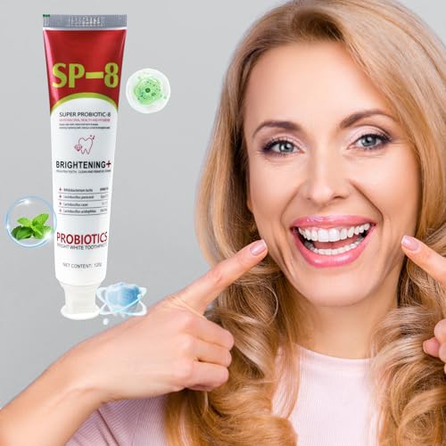 VLUVLA 3pcs SP-8 Probiotic Toothpaste 120g, Ultra Whitening & Deep Cleaning Oral Care, Probiotic Toothpaste for Fresh Breath & Healthy Gums, Gentle Daily Formula - Image 5