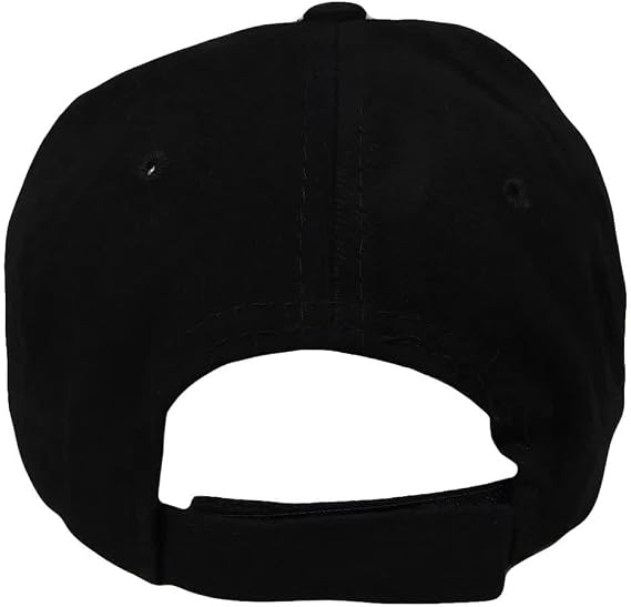Native Warrior Distressed Black Cotton Adjustable Embroidered Cap Hat