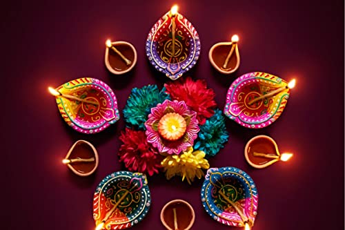 Image of AGNIRVA Hand-Made Colored Long Twisted Pure Cotton Wicks Navratri Special Lambi Diya Batti Jyot Wick Deepam Vattulu Long Cotton Wicks for Puja Aarti Rui Batti (Pack of 200 Wick, 100 x 2)