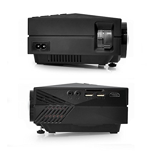 Pyle 1080P Compact Digital Multimedia Projector - Hd Support 1000 Lumens Adjustable 50”-130” Size Projection Built-In Stereo Speakers Hdmi Ports & Remote Control - Pyle #TOP2