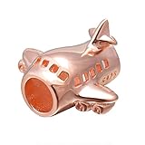 Lochgröße ist 4,5 mm, Flugzeug-Charms-Perlengröße ist 11,97 x 9,3 mm, Gewicht ist 2,30 g
