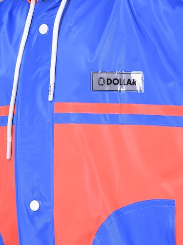 Image of Dollar Rainguard Kids' Full Sleeve Solid Long Raincoat With Adjustable Hood and Pocket