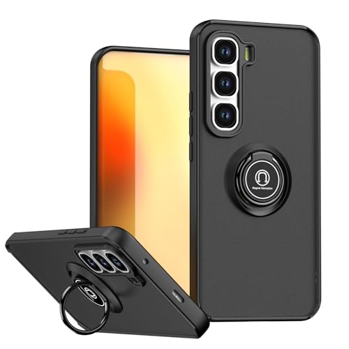 Case �Ή��@�� for Infinix Hot 60 Pro+, �Ή��@�� for Infinix Hot 60 Pro+ �����O�^�u���P�b�g�t���X�}�z�P�[�X Black