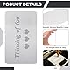 NBEADS 10 Stück Visitenkarten Aus Metall, 1mm Ultradicke Edelstahlrohlinge Namenskarten Gravurrohlinge Karten Fürs Büro Namenskarten DIY Geschenkkarten VIP Karten, 10x6cm