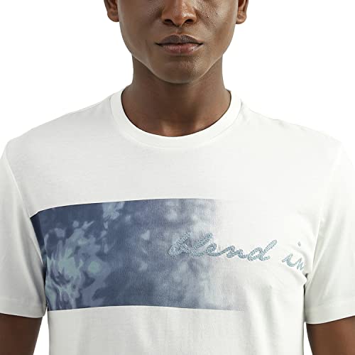 Image of UNITED COLORS OF BENETTON Men's Cotton Printed Regular Fit T-Shirt