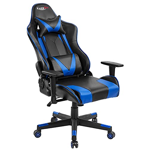 Comermax Gaming Chair High Back Home Office Desk Chair Racing Style Comfortable Gamer Chair With Pu Leather And Headrest And Lumbar Pillows #TOP10