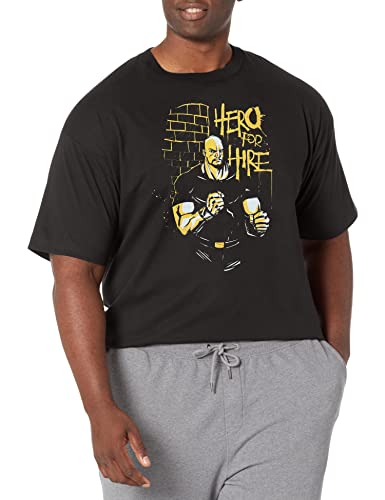 T-shirt Marvel grande taille pour homme style Doodle et coupe confort décontractée au quotidien