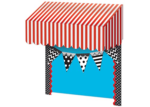 Teacher Created Resources Red & White Stripes Awning (77165) - Thumbnail 4