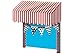 Teacher Created Resources Red & White Stripes Awning (77165)
