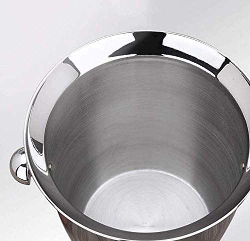Cubo de hielo de acero inoxidable que evita el deshielo rápido con capacidad de 5L 4