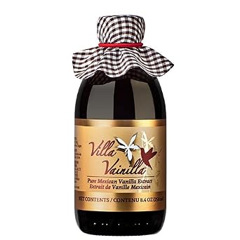 Villa Vainilla Pure Vanilla Extract - Premium Concentrated, Real, Natural, Gourmet Flavor from Mexico 8.4 Fl Oz Pure Vanilla Extract