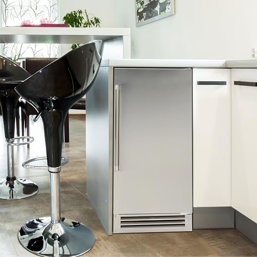 Fabricadora de hielo Avanti Elite 49 lbs, acero inoxidable miniatura 2
