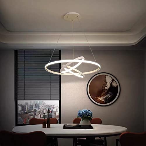 Plafonnier au design créatif LED idéal au-dessus d'une table à manger moderne de 60cm